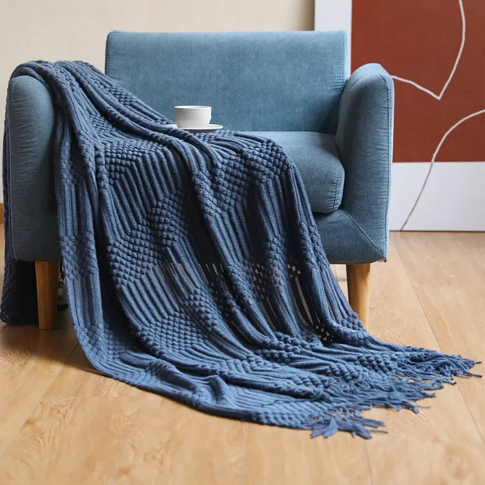 Decorbites™ Gemütliche Strick-Sofadecke - Winterliches Komfort für Zuhause und Home-Office-Nickerchen