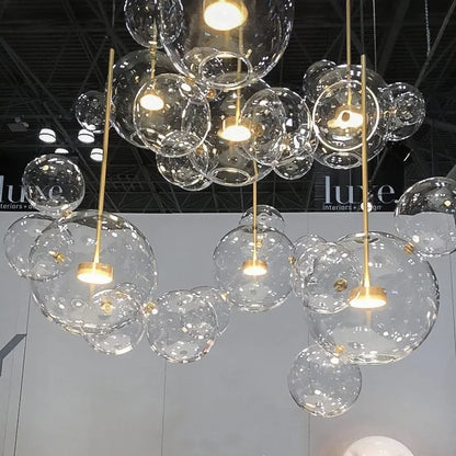 Decorbites™ Glas-Blase-LED-Kronleuchter: Stilvolle Deckenbeleuchtung für Ess- und Wohnzimmer