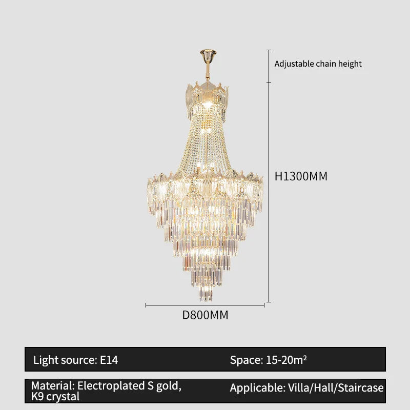 Decorbites™ Elegante Einfache Treppenhaus-Leuchter LED Wohnzimmer Villa Kreative Hotelbeleuchtung