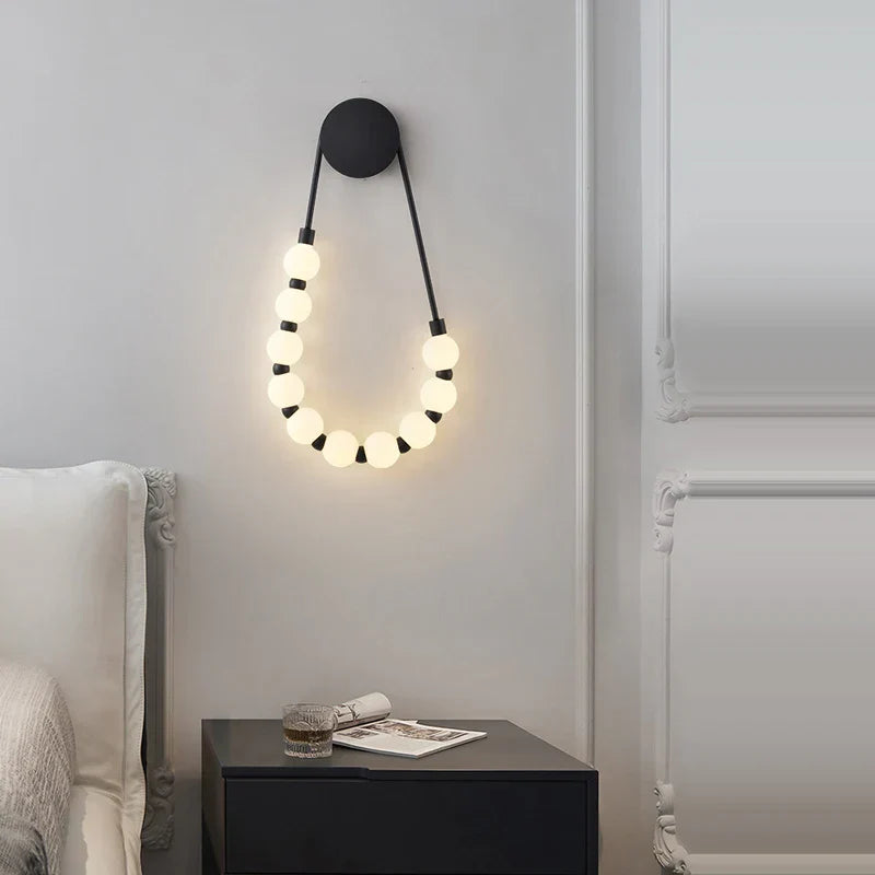Bronze Necklace Wall Lamp