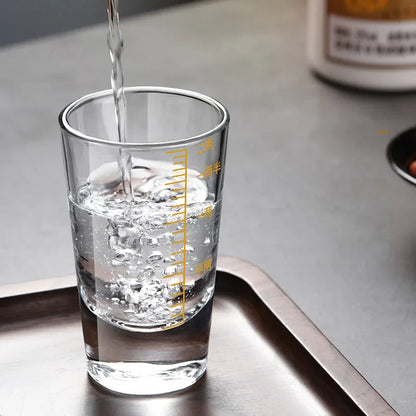 Decorbites™ Glas-Spirituosen-Set - Abgestufte Linie Brandy-Gläser, transparente Spirituosen-Trinkgläser