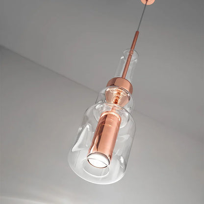Decorbites™ Zylindrische Glas-Pendantleuchte: Modernes, nordisches Design für Wohnzimmer, Restaurant, Küche