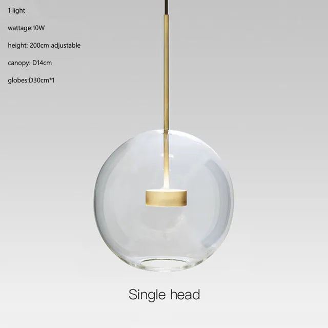 Decorbites™ Glas-Blase-Ball-LED-Kronleuchter Mickey-Licht für moderne Innenräume