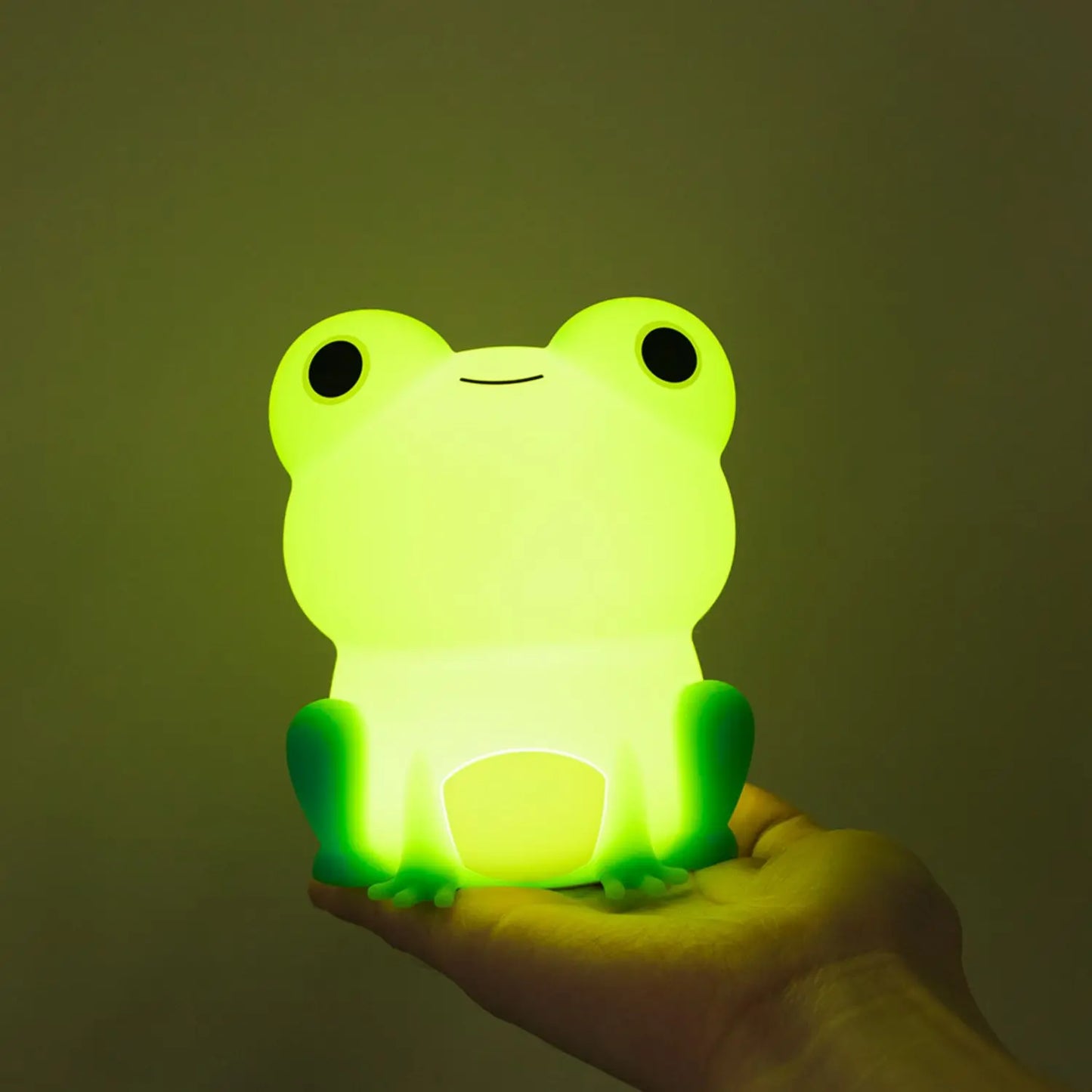 Decorbites™ Frosch-Nachtlicht: Weiches Silikon-Abblendbares Lampenlicht für Kinder, wiederaufladbar mit farbigem Licht