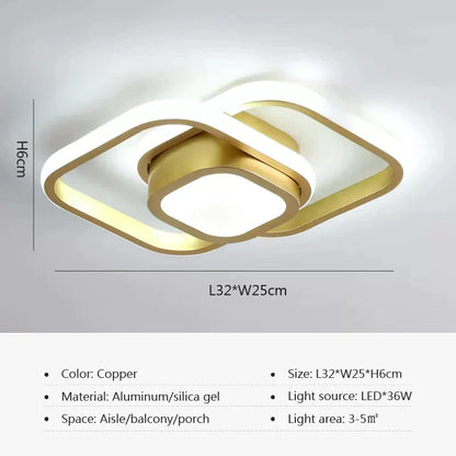 DecorBites™ LED Ceiling Chandelier Modern Bedroom Lamp Indoor Decor Surface Mounted Lighting