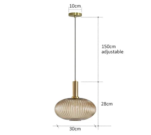 Decorbites™ Bunte Glasanhängerleuchten Wohnzimmer Nachttischlampe LED Hängelampe
