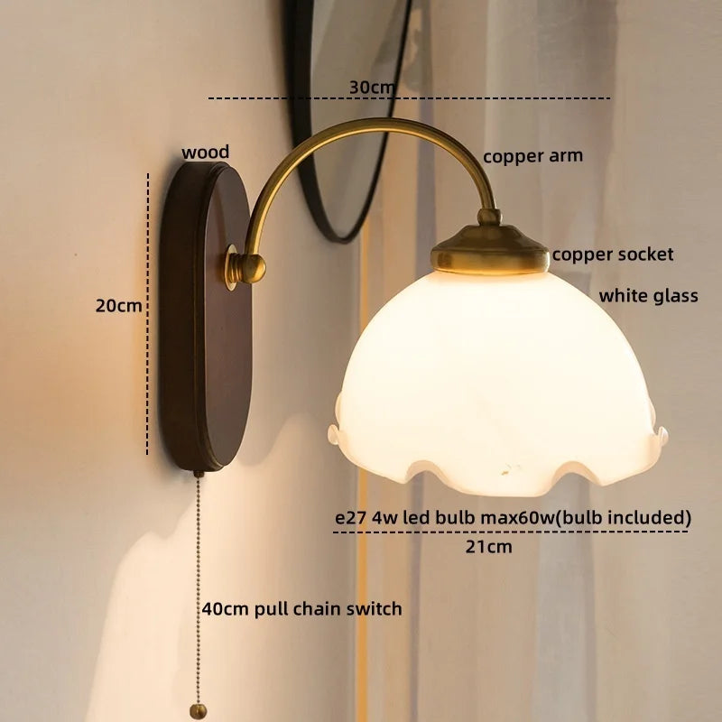 Decorbites™ Glas-Kupfer-LED-Wandleuchten – Nordisch Moderne Schlafzimmer Badezimmer Wohnzimmer Lampe