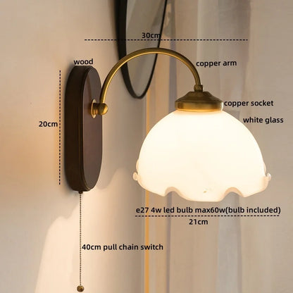 Decorbites™ Glas-Kupfer-LED-Wandleuchten – Nordisch Moderne Schlafzimmer Badezimmer Wohnzimmer Lampe