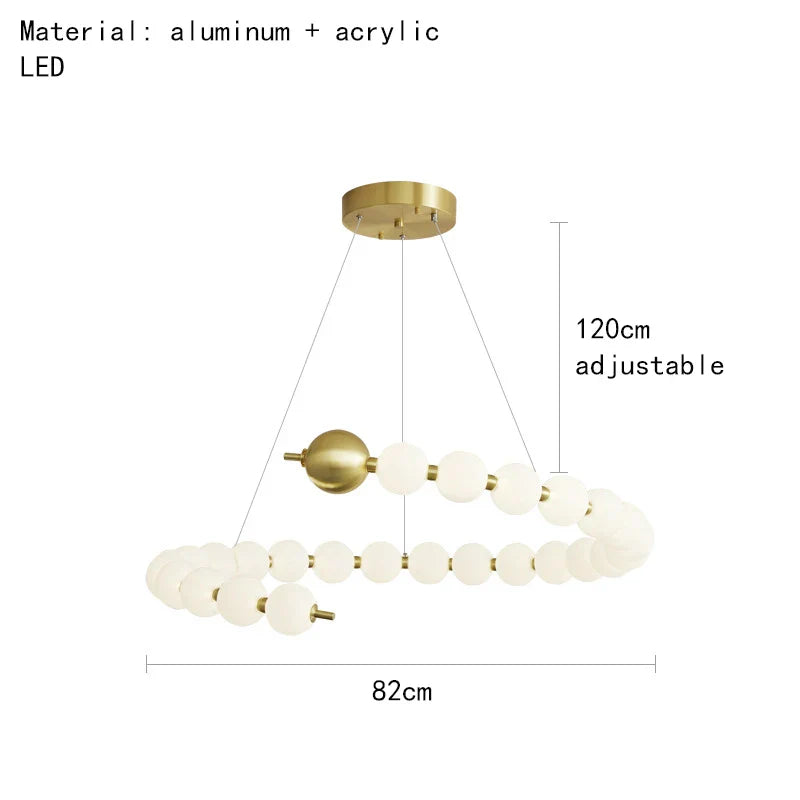 Decorbites™ Acryl-LED-Kronleuchter: Moderne Pendelleuchte für das Wohnzimmer