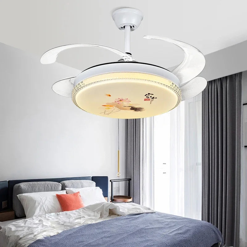 Decorbites™ dimmbare Smart-Home-Schlafzimmer-Deckenventilatorleuchte mit Fernbedienung