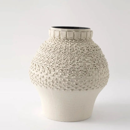 Decorbites™ Geometrische Falten-Keramik-Blumenvasen Heimdekoration Handwerkskunst