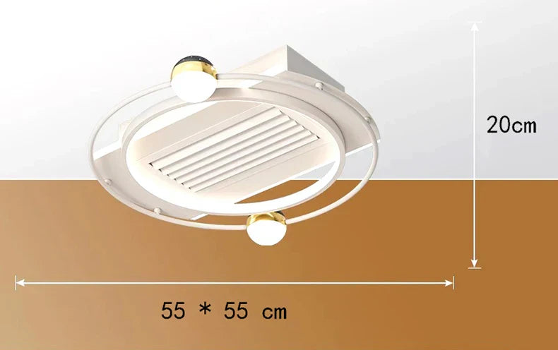 Decorbites™ Kinderzimmer-Deckenventilator mit Fernbedienung und modernem LED-Licht