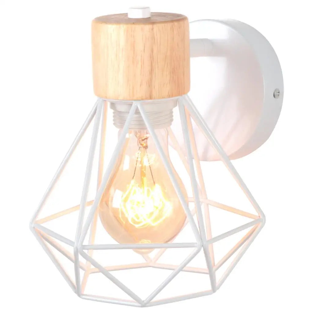 Decorbites™ Industrielle LED Holz Wandlampe E27 Retro Nachttischlampe Vintage Innenbeleuchtung