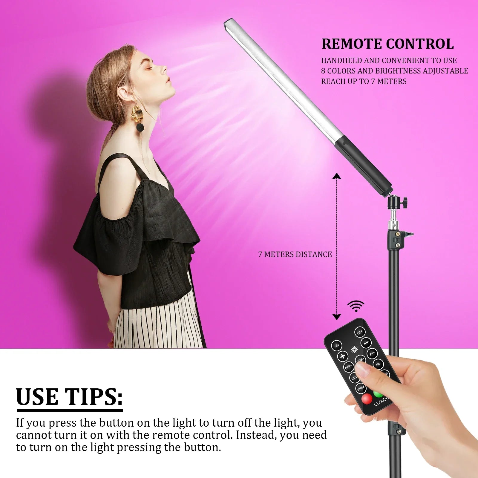 RGB LED Wand Lamp