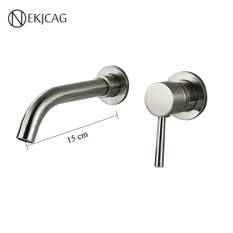 Matte Black Basin Faucet 26cm Single-Handle
