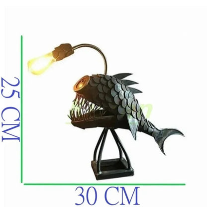 Decorbites™ Laternenfisch-LED-Tischleuchte für Schlafzimmer, Arbeitszimmer und Wohnzimmer-Dekoration