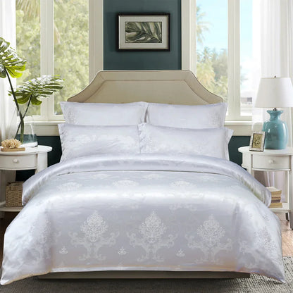 Decorbites™ Jacquard-Luxus-Bettwäsche-Set - King-Size-Daunenbettdecke & Bettdecken - Hochwertige Heimtextilien