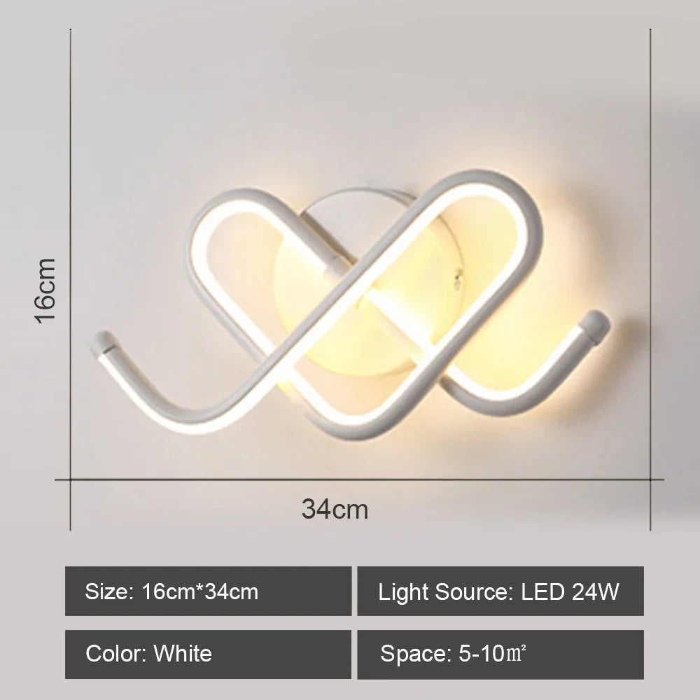 Decorbites™ LED Wandarmatur aus Acryl für Schlafzimmer und Flur, Stil einer Kronleuchter