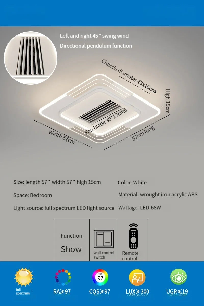 Remote Bladeless Ceiling Fan