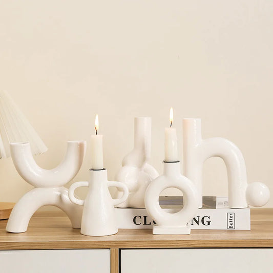 Decorbites™ Geometrische Keramik-Leuchter-Ornamente - Wohnaccessoires