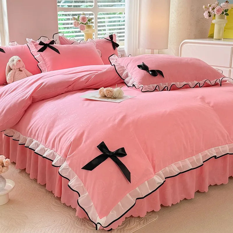 Polyester Lace Bed Skirt