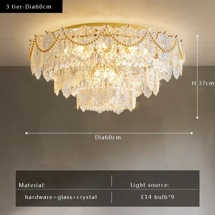 Gold Vintage Ceiling Chandelier
