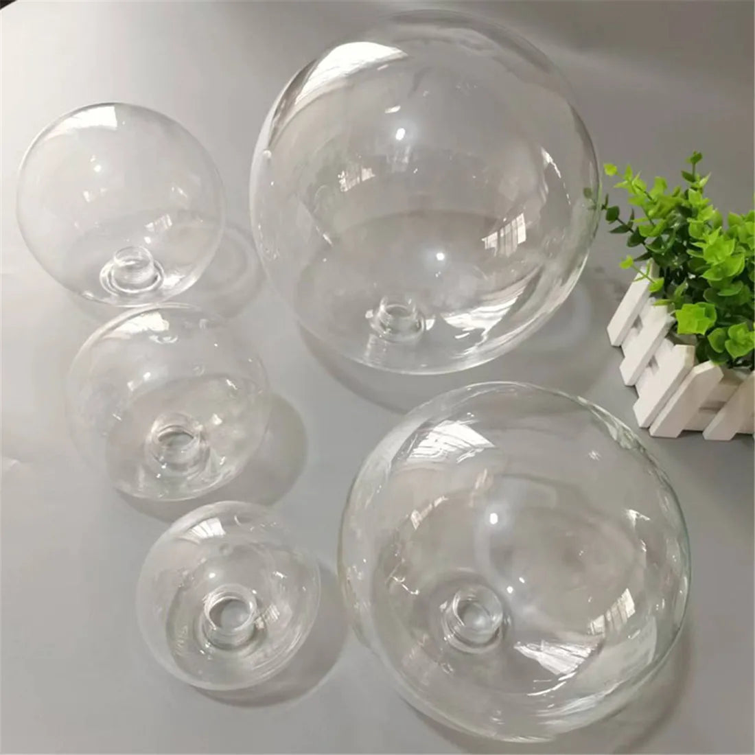 Decorbites™ Klar-Glas-Pendent-Lampenschirm mit 2,2 cm Gewinde für Kronleuchter & Hängeleuchten