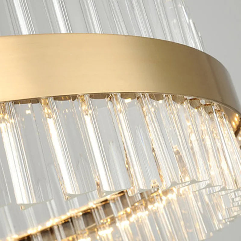 Gold Crystal Modern Chandelier Oval120cm