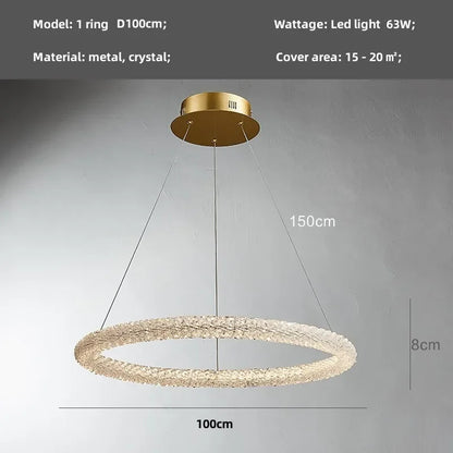 Decorbites™ Kristall-Hängeleuchte: Moderne dimmbare Kronleuchter für luxuriöses Wohnzimmer, Esszimmer, Schlafzimmer