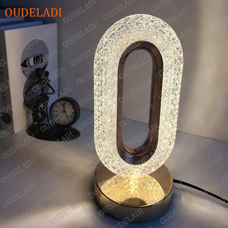 Decorbites™ Kristall-Nachttischlampe für das Schlafzimmer: Romantische LED-Atmosphäre, kreatives Design