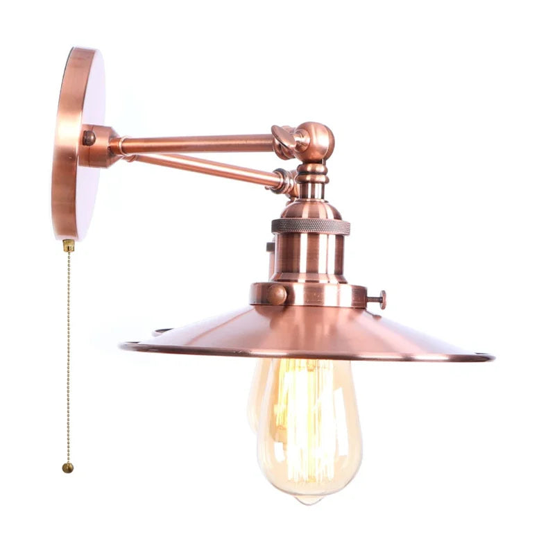 DecorBites™ Dual Head LED Wall Light Pink Industrial Bedside Lamp