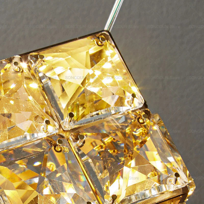 DecorBites™ Crystal Bedside Chandelier Wall Light for Designer Living Room and Hotel Bedroom
