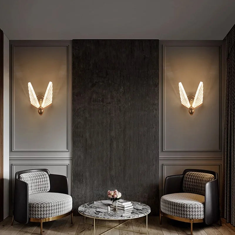 Decorbites™ LED-Schmetterlings-Wandleuchten für Schlafzimmer und Wohnzimmerdekoration, Innenleuchte