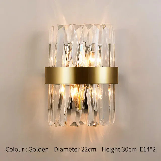 LED Crystal Wall Sconce