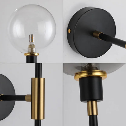 DecorBites™ Glass Ball LED Wall Light for Home Decor and Lighting Ambiance