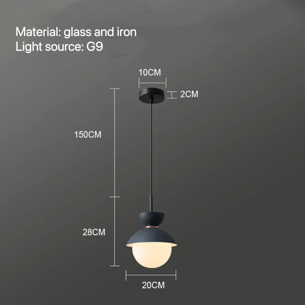 Decorbites™ Glas-Kugelleuchte: Moderne nordische Leuchte für die Einrichtung zu Hause, Küche, Esszimmer, Schlafzimmer