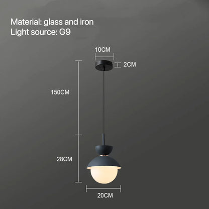 Decorbites™ Glas-Kugelleuchte: Moderne nordische Leuchte für die Einrichtung zu Hause, Küche, Esszimmer, Schlafzimmer