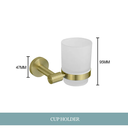 Decorbites™ Gold-Hardware-Set: Handtuchhalter, Toilettenpapierhalter, Bademantel-Haken, Becherhalter