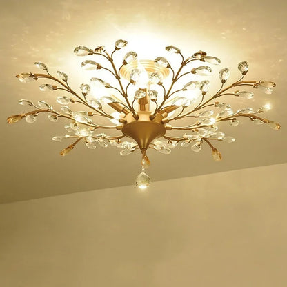 Decorbites™ Kristallbaum-Lüster Deckenleuchte für das Schlafzimmer mit LED E14 Glühbirnen