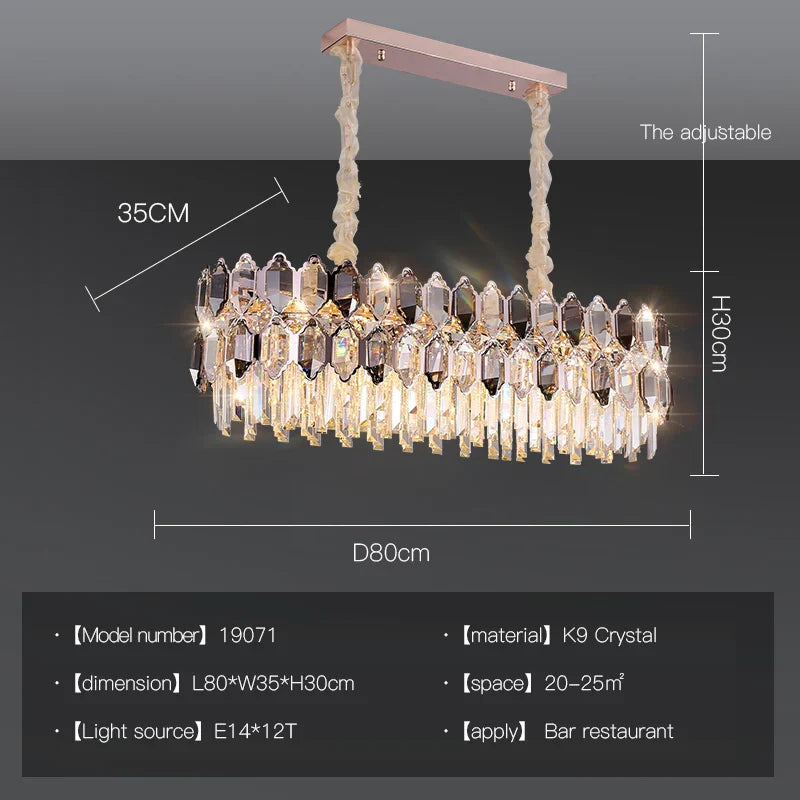 Decorbites™ Kristall-Leuchter: Postmoderne Wohnzimmer-Esszimmer-Schlafzimmer-Lampe, Luxus & Kreativ
