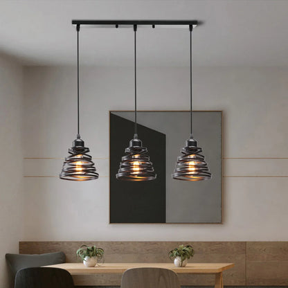 Decorbites™ Industrielle Holz-Hängeleuchte für Esszimmer Wohnzimmer Küche LED-Leuchte
