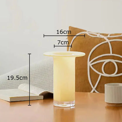 Decorbites™ Jade Trompetenglas-Vase Hydroponik-Blumentopf Schreibtisch-Dekoration