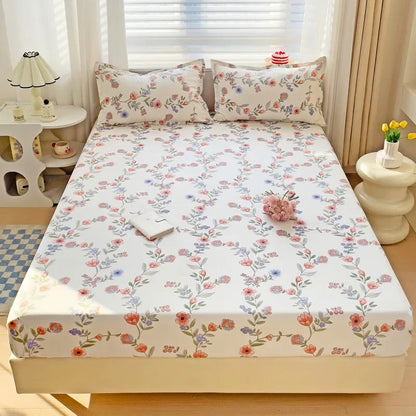 Decorbites™ Japanischer Stil Dickes Spannbettlaken für Queen-/King-Size-Bett