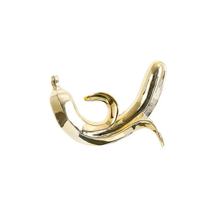 Decorbites™ Goldene Banane Figur aus Harz Dekorative Statue Heimdekoration Figur