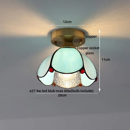 DecorBites™ Glass LED Ceiling Lamp Modern Copper Socket Ceiling Lights