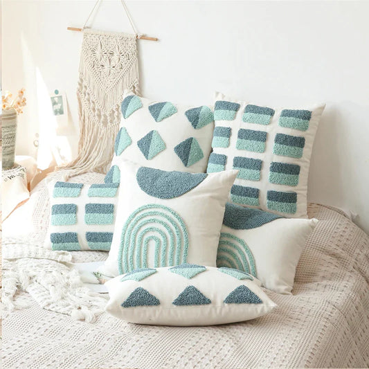 Decorbites™ Geometrisches Tufted-Diamant-Kissenbezug 45x45 cm/30x50 cm Quadratisch für das Wohnzimmer