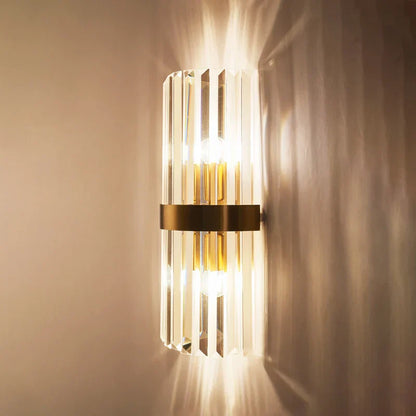 DecorBites™ Crystal Gold LED Wall Sconce, Modern Nordic Bedroom Lighting Fixture