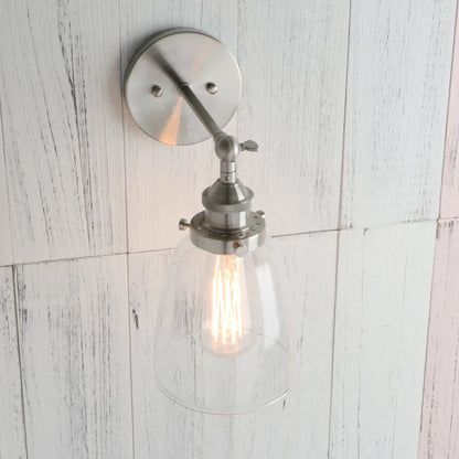 Decorbites™ Klare Glaswandlampe: Moderne Wandleuchte Spiegel-Lichtarmatur für vintage Innenraumdekoration