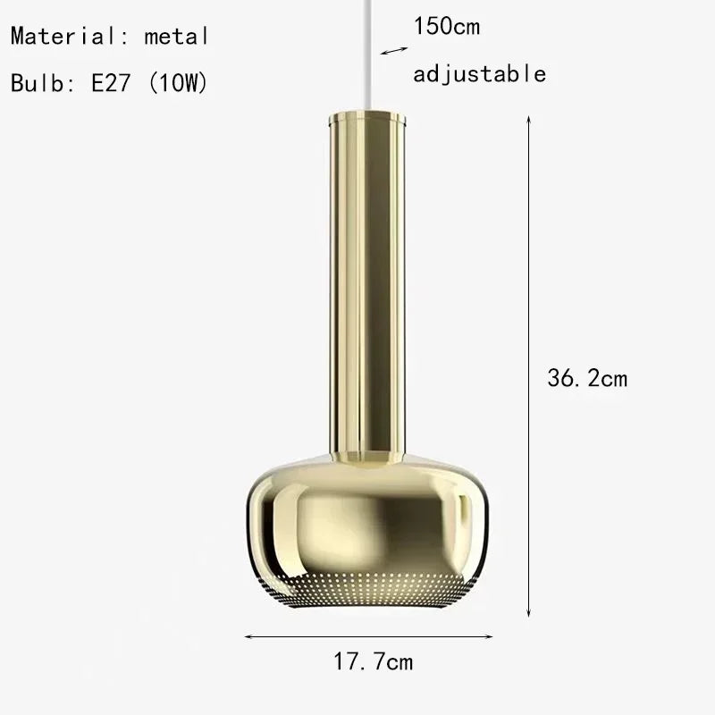 Gold Chrome Pendant Light