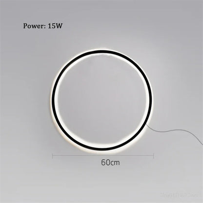 Decorbites™ Designerring LED Wandlampe: Minimalistische nordische Dekorlampe für die Atmosphäre im Wohnzimmer.
